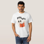 ブックウおもしろいム幽霊ハロウィーンのコスチューム Tシャツ (正面フル)