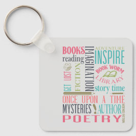 ブックウォームサブウェイアートキーチェーン キーホルダー