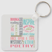 ブックウォームサブウェイアートキーチェーン キーホルダー (裏面)