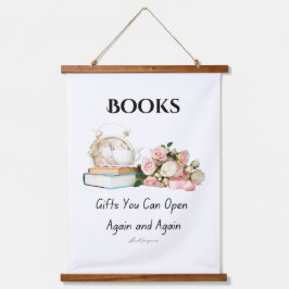 ブックウォールタペストリー 吊り下げ型タペストリー