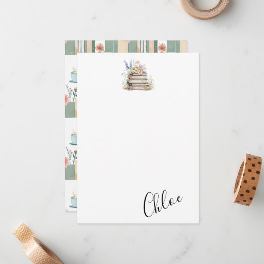 ブックウカスタマイズム名 ノートカード (正面/裏面インサイチュ)