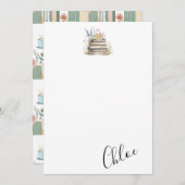 ブックウカスタマイズム名 ノートカード (正面/裏面)