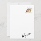 ブックウカスタマイズム名 ノートカード (正面)