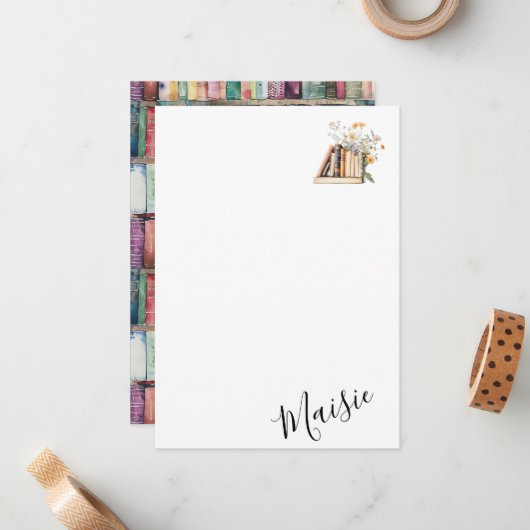 ブックウカスタマイズム名 ノートカード (正面/裏面インサイチュ)