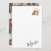 ブックウカスタマイズム名 ノートカード (正面/裏面)