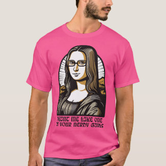 ブックウ絵を描ムのパロディのリサ・モナ Tシャツ