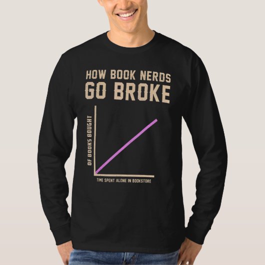 ブックウ読ィムズ本がどのように壊れたか Tシャツ (正面)