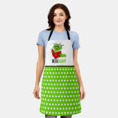 ブックウ読ム エプロン (着用した状態)