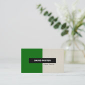 ブックエディタシンプル-エレガントスタイリッシュ 名刺 (スタンド正面)