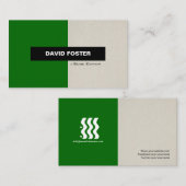 ブックエディタシンプル-エレガントスタイリッシュ 名刺 (正面/裏面)