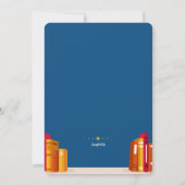 ブックエンド卒業パーティー 招待状 (裏面)