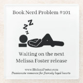 ブックオタクの問題#101コースター ガラスコースター (正面)