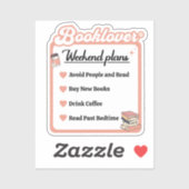 ブックオーバー週末のプラン シール (シート)