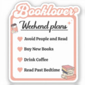 ブックオーバー週末のプラン シール (正面)