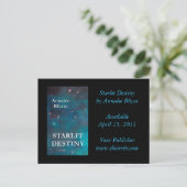 ブックカバーのプロモーションの黒い背景 ポストカード (スタンド正面)