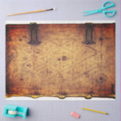 ブックカバーの切り離し紙 薄葉紙 (クラフト)