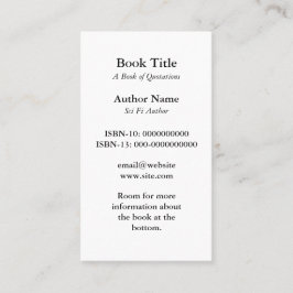 ブックカバーの名刺 名刺