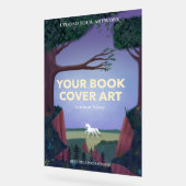 ブックカバーアート |作家ブックローンチのプロモーション アクリルサイン (傾斜)