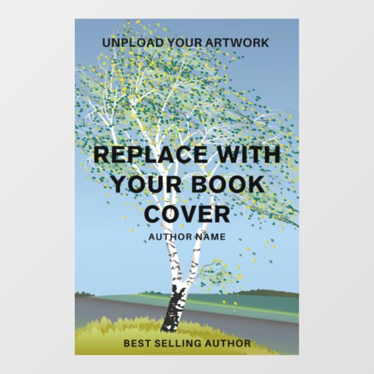 ブックカバーモダンのプロモーション作家ブックの起動 ウィンドウサイン (シート)