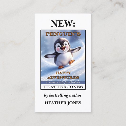 ブックカバー写真の子供の作家 名刺 (正面)