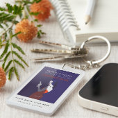 ブックカバー |作家ブックローンチのプロモーション キーホルダー (正面右)