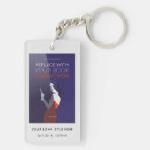 ブックカバー |作家ブックローンチのプロモーション キーホルダー (裏面)