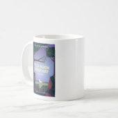 ブックカバー |作家ブックローンチのプロモーション コーヒーマグカップ (正面左)