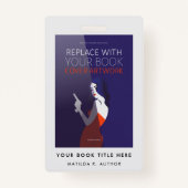 ブックカバー |作家ブックローンチのプロモーション バッジ (裏面)