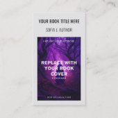 ブックカバー&作家ライター写真プロモーション 名刺 (正面)