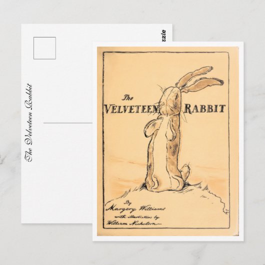 ブックカバー – The Velveteen Rabbit ポストカード (正面/裏面)