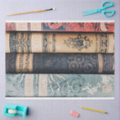 ブックカラフルスパインのジャンクジャーナルの切り離し紙 薄葉紙 (クラフト)