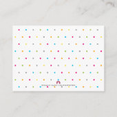 ブックカラードットを持ちモダン込みカードをクリーニング エンクロージャーカード (裏面)