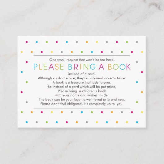 ブックカラードットを持ちモダン込みカードをクリーニング エンクロージャーカード (正面)