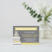 ブックカードを持って来い、小さな男、テディベア エンクロージャーカード (スタンド正面)