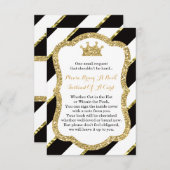 ブックカードを持って来て、小さなプリンセス、フェイクグリッター エンクロージャーカード (正面/裏面)