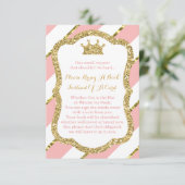 ブックカードを持って来て、小さなプリンセス、フェイクグリッター エンクロージャーカード (スタンド正面)