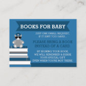 ブックカードを持って来て、警察の赤ちゃんシャワー エンクロージャーカード (正面)