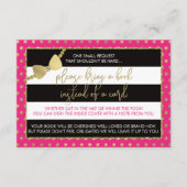 ブックカード、ああベビー、フェイクグリッター/フォイルをもたらす エンクロージャーカード (正面)