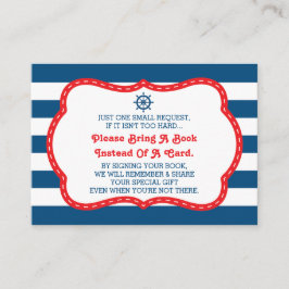 ブックカード、アホイ、赤ちゃん航海ののシャワーを持って来る エンクロージャーカード