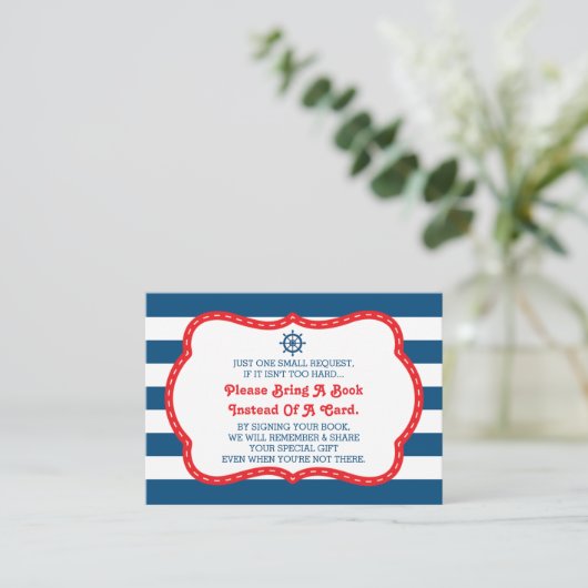 ブックカード、アホイ、赤ちゃん航海ののシャワーを持って来る エンクロージャーカード (スタンド正面)