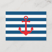 ブックカード、アホイ、赤ちゃん航海ののシャワーを持って来る エンクロージャーカード (裏面)