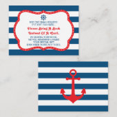 ブックカード、アホイ、赤ちゃん航海ののシャワーを持って来る エンクロージャーカード (正面/裏面)