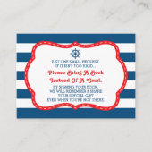 ブックカード、アホイ、赤ちゃん航海ののシャワーを持って来る エンクロージャーカード (正面)