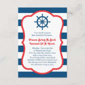 ブックカード、アホイ、赤ちゃん航海ののシャワーを持って来る エンクロージャーカード (正面)