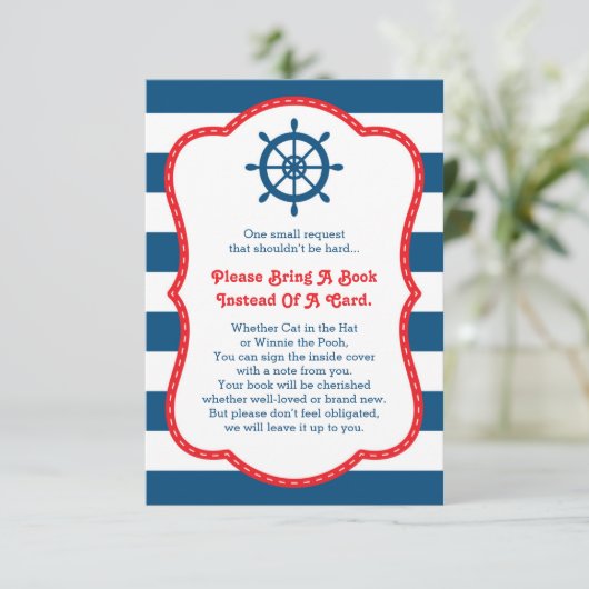 ブックカード、アホイ、赤ちゃん航海ののシャワーを持って来る エンクロージャーカード (スタンド正面)