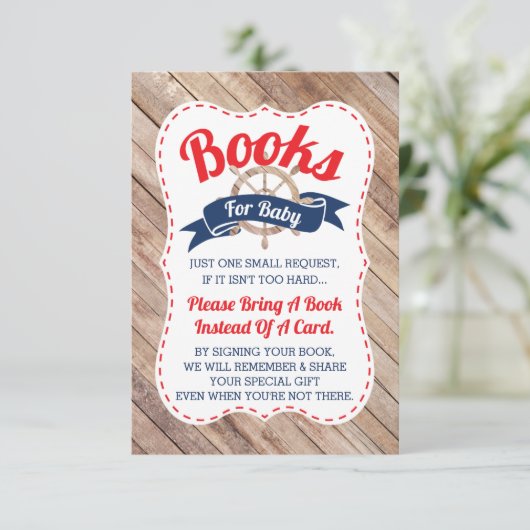 ブックカード、アホイ、赤ちゃん航海ののシャワーを持って来る エンクロージャーカード (スタンド正面)