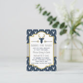 ブックカード ウッドランドの鹿, ベビーシャワー エンクロージャーカード (スタンド正面)