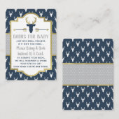 ブックカード ウッドランドの鹿, ベビーシャワー エンクロージャーカード (正面/裏面)