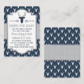 ブックカード ウッドランドの鹿, ベビーシャワー エンクロージャーカード (正面/裏面)