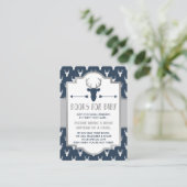 ブックカード、ウッドランド鹿、ベビーシャワーを持って来る エンクロージャーカード (スタンド正面)